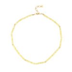 Natural Stone Flat Beaded Necklace | 18K Gold-Plated Stainless Steel Luxury Jewelry - Image 26