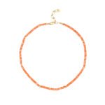 Natural Stone Flat Beaded Necklace | 18K Gold-Plated Stainless Steel Luxury Jewelry - Image 8