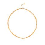 Natural Stone Flat Beaded Necklace | 18K Gold-Plated Stainless Steel Luxury Jewelry - Image 6