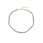 Natural Stone Flat Beaded Necklace | 18K Gold-Plated Stainless Steel Luxury Jewelry - Image 24