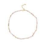 Natural Stone Flat Beaded Necklace | 18K Gold-Plated Stainless Steel Luxury Jewelry - Image 23