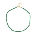 Natural Stone Flat Beaded Necklace | 18K Gold-Plated Stainless Steel Luxury Jewelry - Image 21