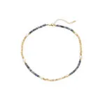Natural Stone Beaded Necklace | 18K Gold-Plated Stainless Steel Boho Jewelry - Image 8