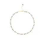 Natural Stone Beaded Necklace | 18K Gold-Plated Stainless Steel Boho Jewelry - Image 6