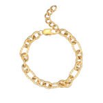 Stainless Steel O-Link Chain Necklace & Bracelet Set | 18K Gold-Plated Jewelry - Image 4