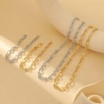 Stainless Steel O-Link Chain Necklace & Bracelet Set | 18K Gold-Plated Jewelry