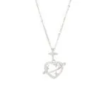 Hollow Heart Diamond Pendant Necklace | Premium Stainless Steel Luxury Jewelry - Image 5