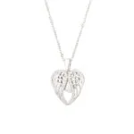 Hollow Heart Diamond Pendant Necklace | Premium Stainless Steel Luxury Jewelry - Image 9