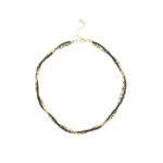 Titanium Steel Colorful Evil Eye Star & Pearl Choker Necklace | 18K Gold-Plated Boho Jewelry - Image 2