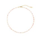 Natural Stone Beaded Choker Necklace | 18K Gold-Plated Titanium Steel Jewelry - Image 4