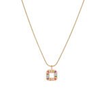 Premium Starry Ocean Round Pendant Necklace | 18K Gold-Plated Stainless Steel Jewelry - Image 6