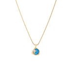 Premium Starry Ocean Round Pendant Necklace | 18K Gold-Plated Stainless Steel Jewelry - Image 4