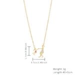 Titanium Steel Mother & Daughter Pendant Necklace | 18K Gold-Plated Tarnish-Free Jewelry - Image 2