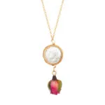 Luxury Dried Rose Baroque Pearl Jewelry Set | 18K Gold-Plated Stainless Steel - Image 2