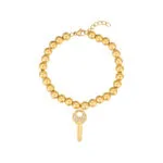 Stainless Steel Pave Diamond Sun & Evil Eye Bracelet | 18K Gold-Plated Luxury Jewelry - Image 7