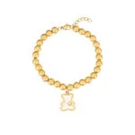 Stainless Steel Pave Diamond Sun & Evil Eye Bracelet | 18K Gold-Plated Luxury Jewelry - Image 6